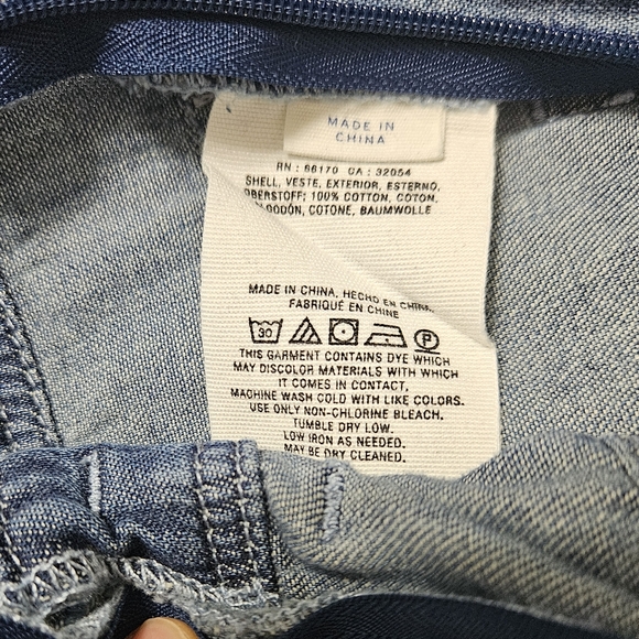 Anthropologie Pilcro Femme Boho Denim Jumpsuit Overalls Wide Leg Crop Sz 10 - Picture 8 of 13